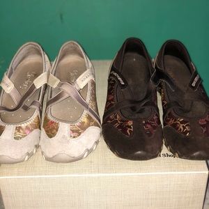 Tan/cream and brown sketchers